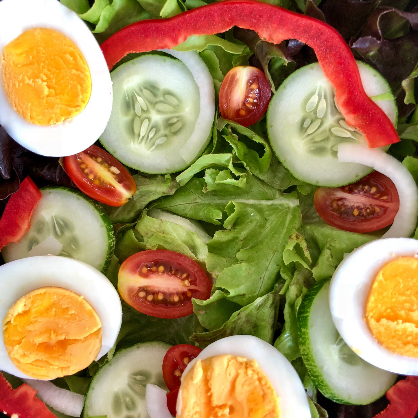 Mixed Green Egg A Scoop Salad